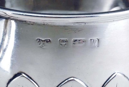 Silver Wine bottle coaster